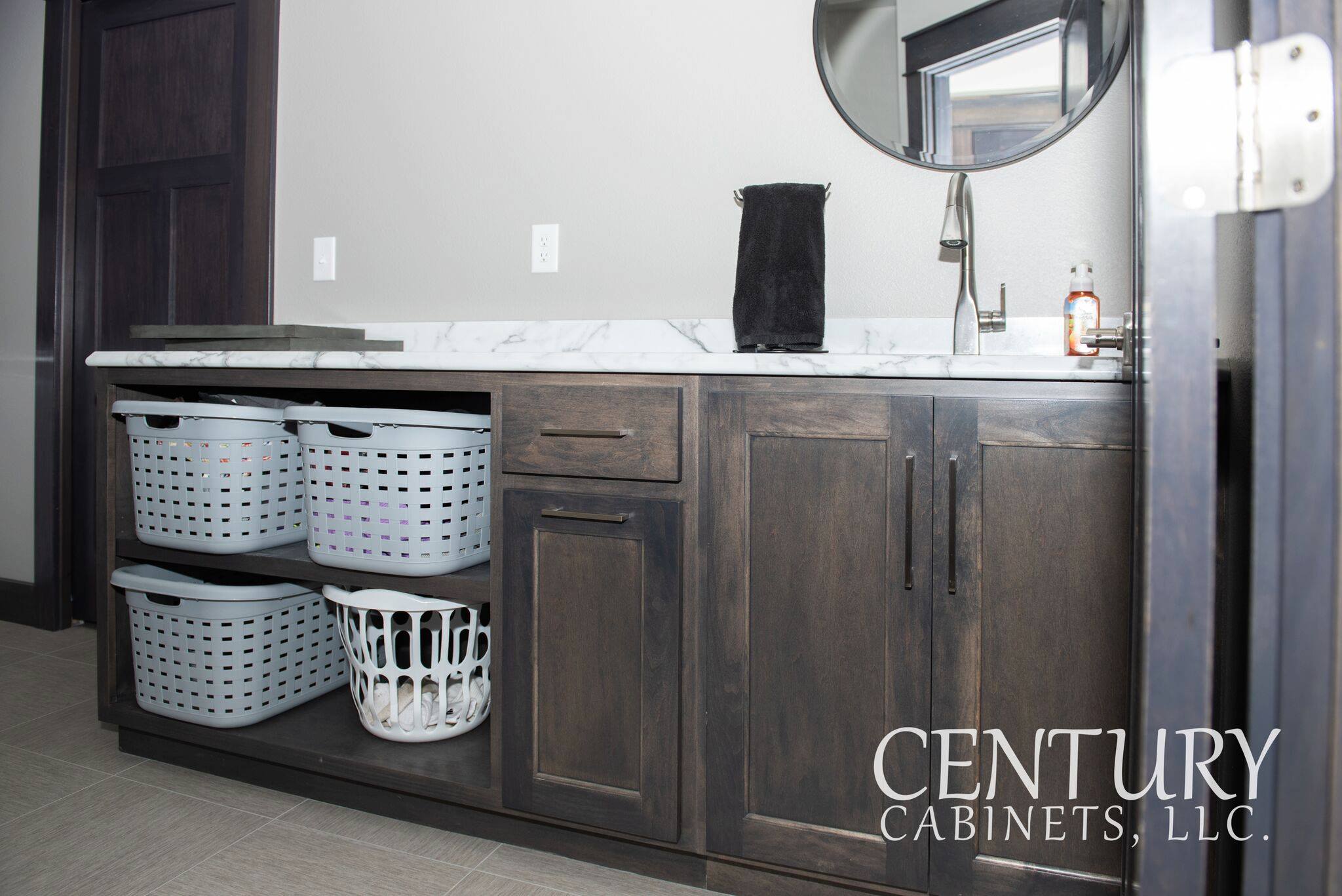 Smokey Modern Vibes Contemporary | Century Cabinets in Orange City, IA