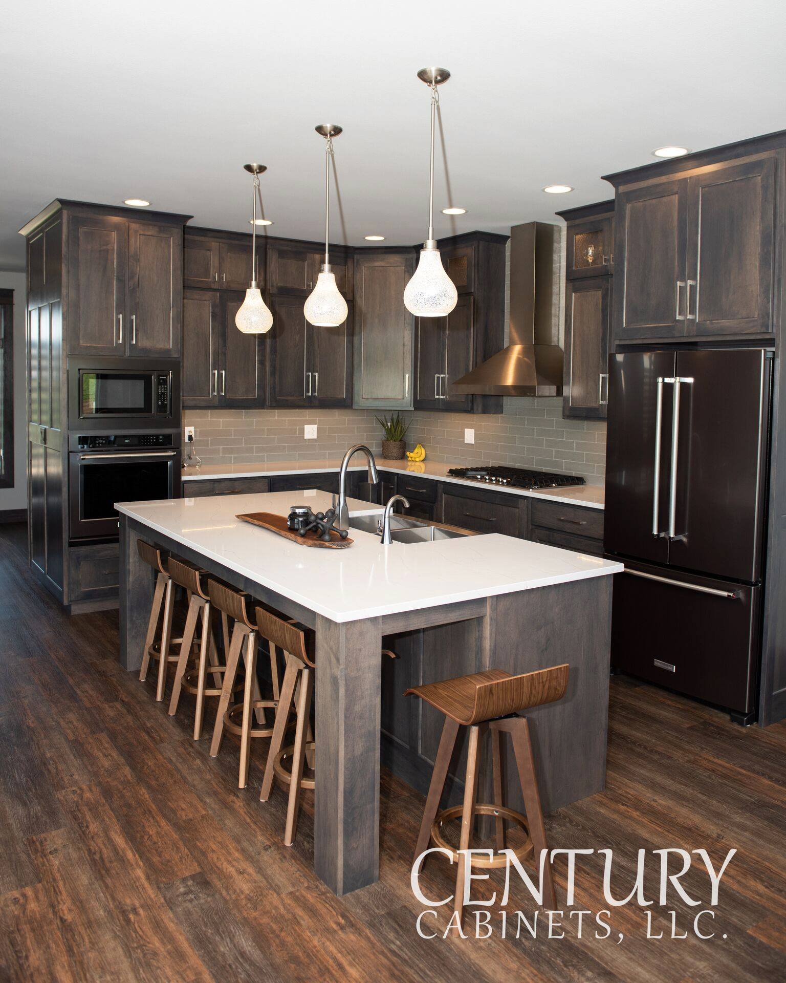 Smokey Modern Vibes Contemporary | Century Cabinets in Orange City, IA
