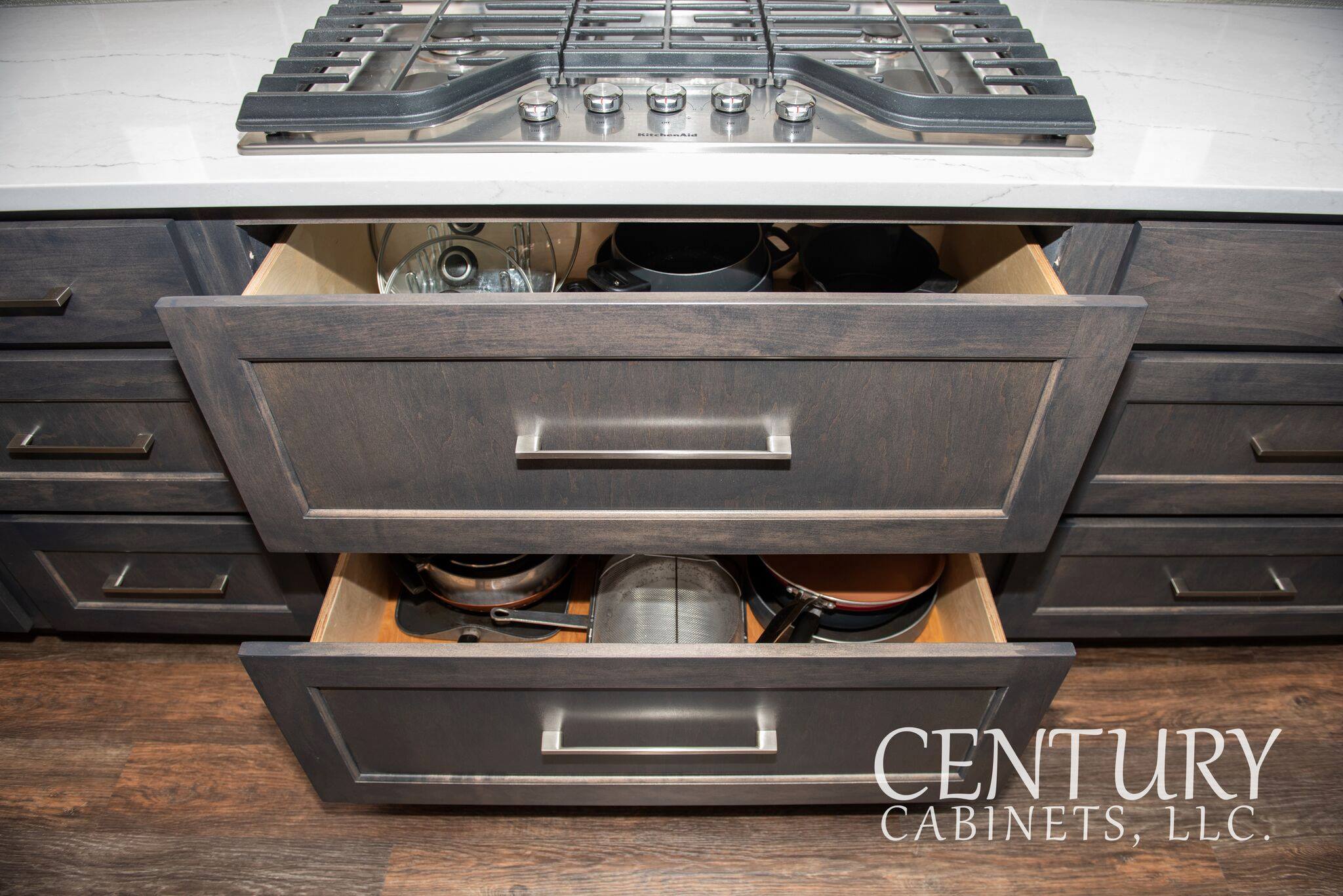 Smokey Modern Vibes Contemporary | Century Cabinets in Orange City, IA