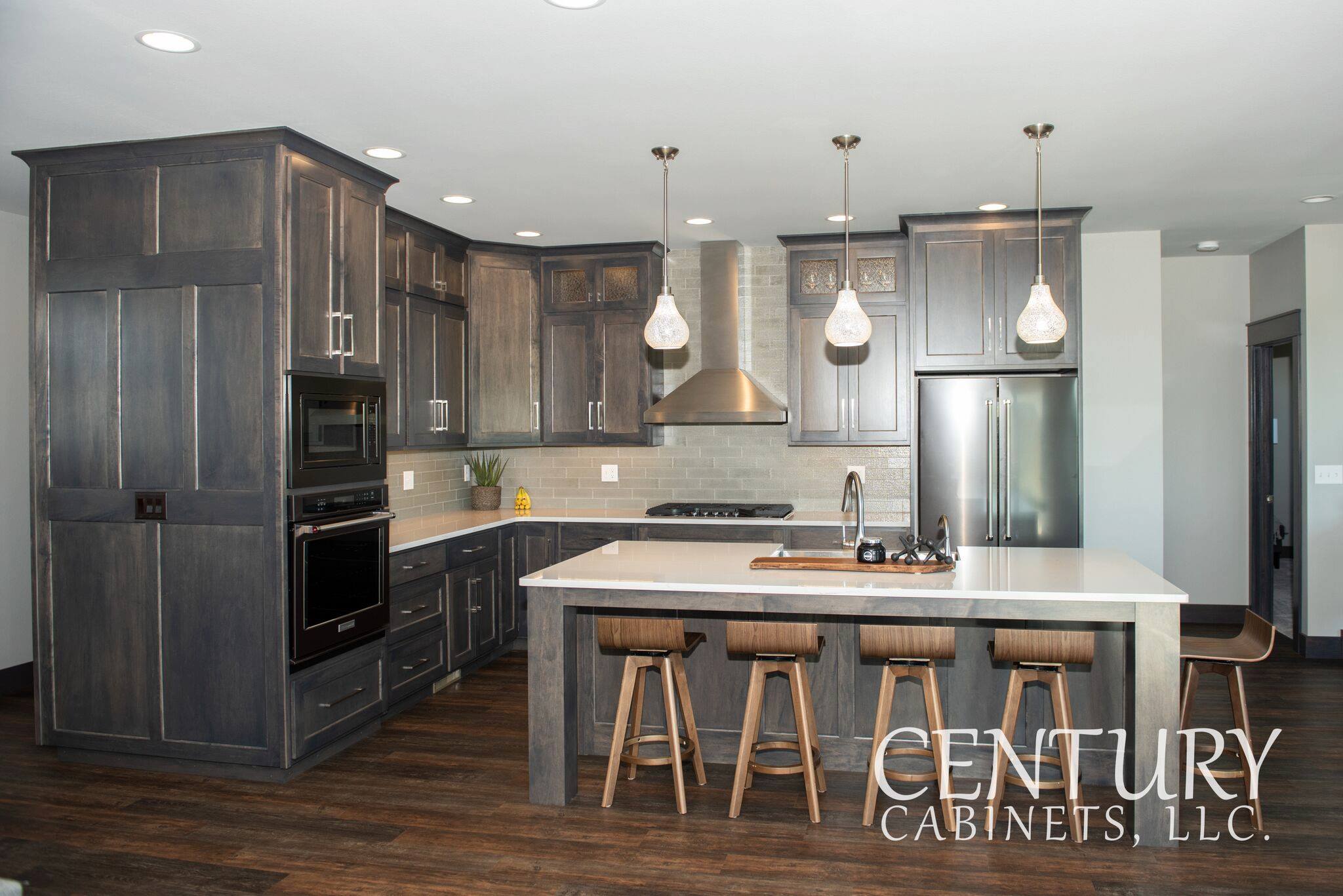 Smokey Modern Vibes Contemporary | Century Cabinets in Orange City, IA