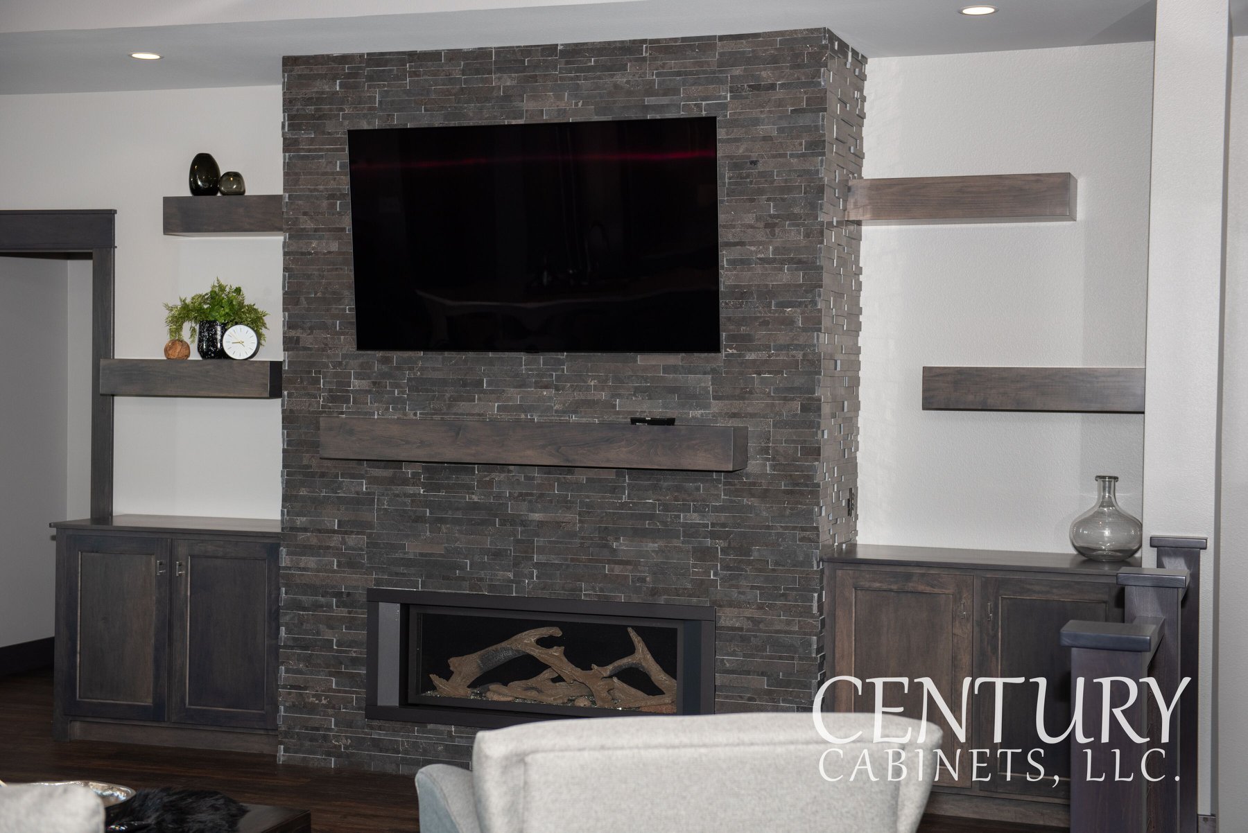 Smokey Modern Vibes Contemporary | Century Cabinets in Orange City, IA