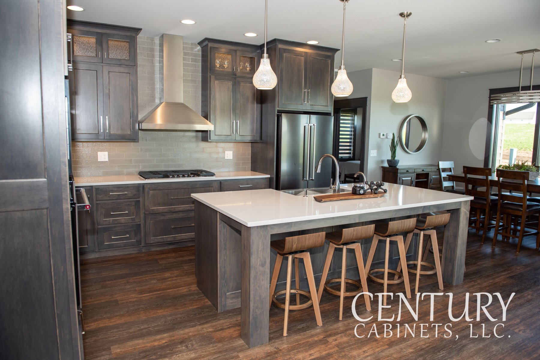 Smokey Modern Vibes Contemporary | Century Cabinets in Orange City, IA