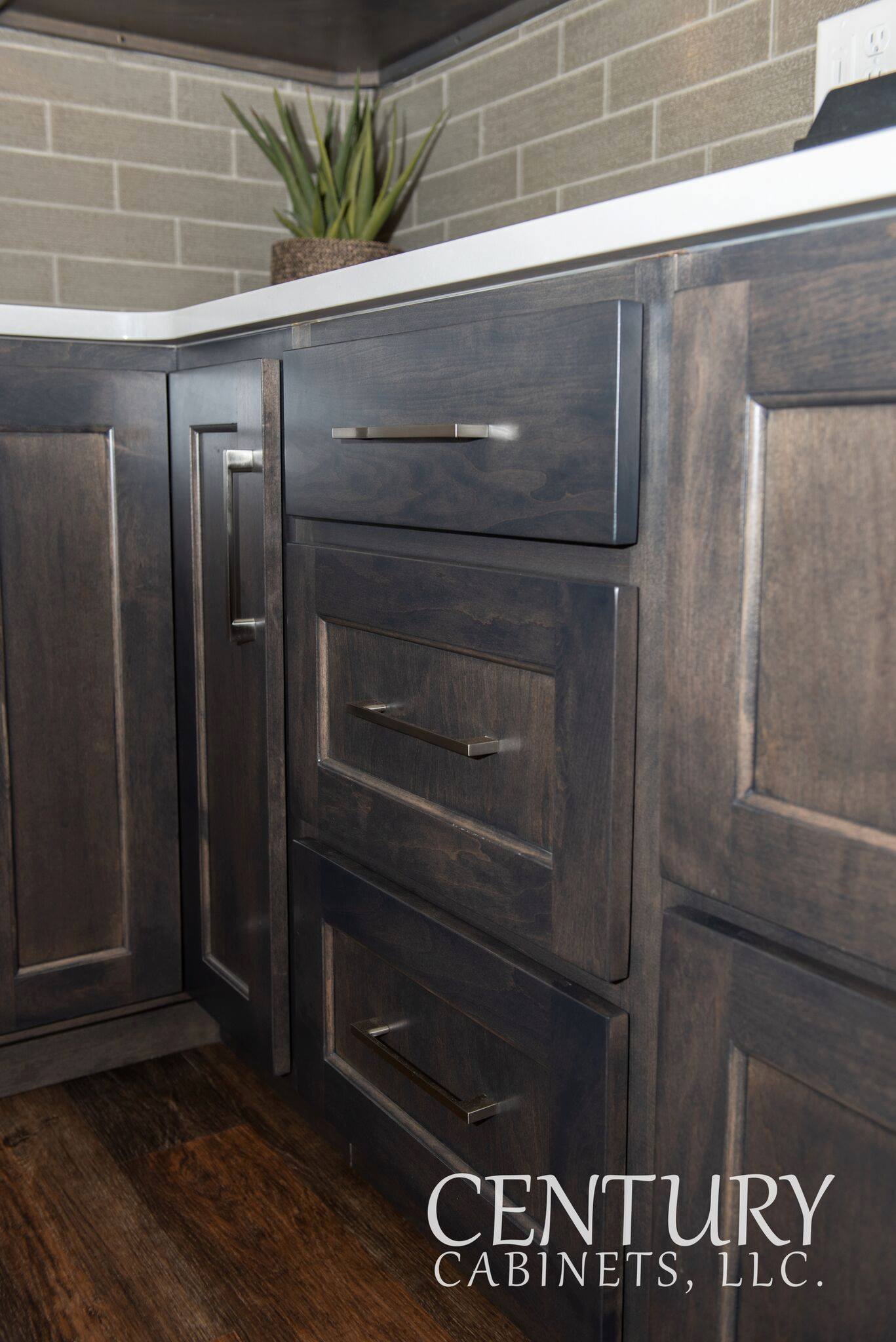 Smokey Modern Vibes Contemporary | Century Cabinets in Orange City, IA