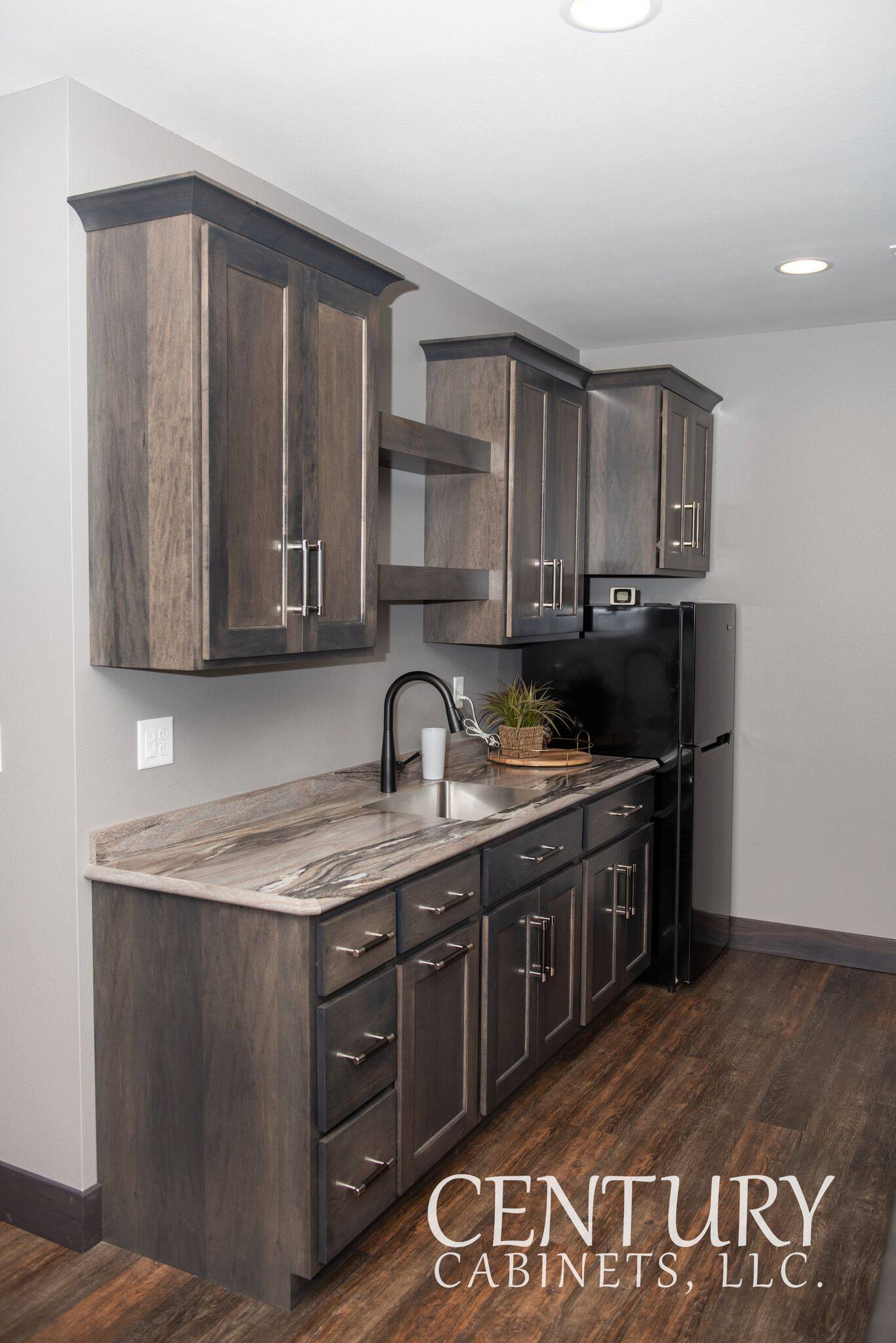 Smokey Modern Vibes Contemporary | Century Cabinets in Orange City, IA