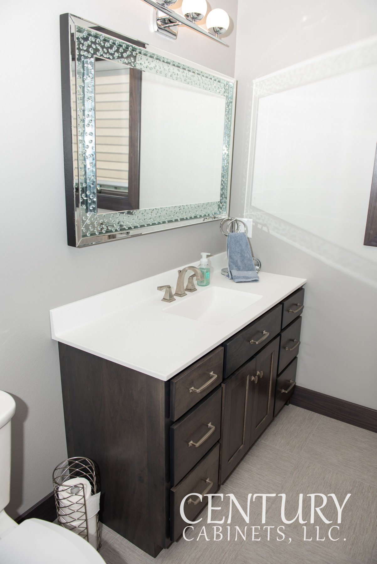 Smokey Modern Vibes Contemporary | Century Cabinets in Orange City, IA
