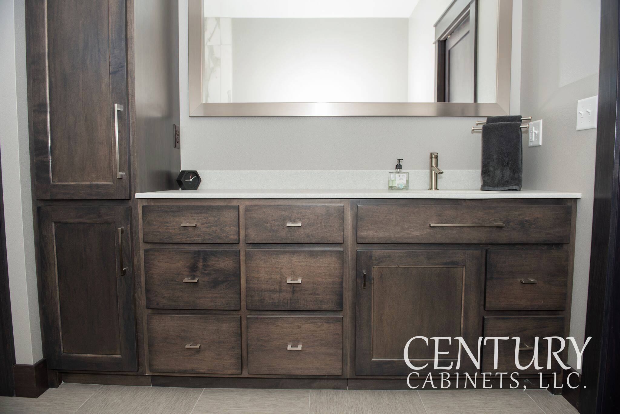 Smokey Modern Vibes Contemporary | Century Cabinets in Orange City, IA